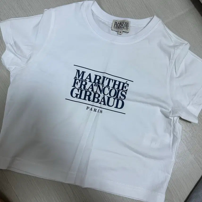 [BUNJANG] Marithe Francois Girbaud Cropped Short Sleeve T-Shirt / 마리떼 크롭 반팔티(S,한번착용)