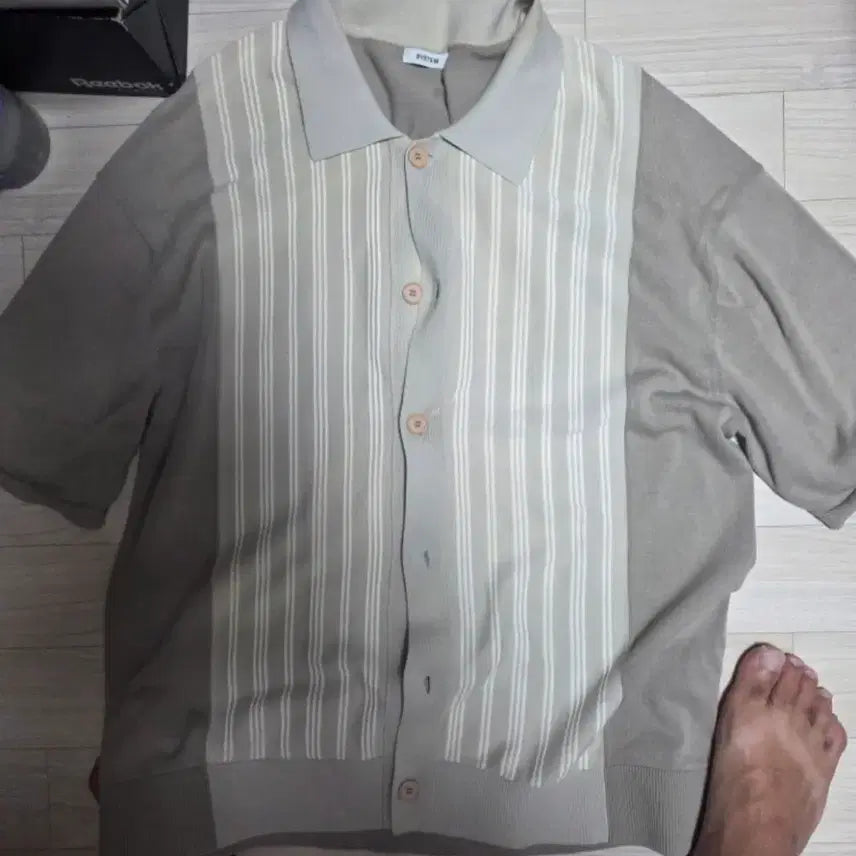 [BUNJANG] System Homme Genuine Knit Color-Block Cardigan Size 100 / 시스템옴므 정품 니트 배색 가디건 100사이즈
