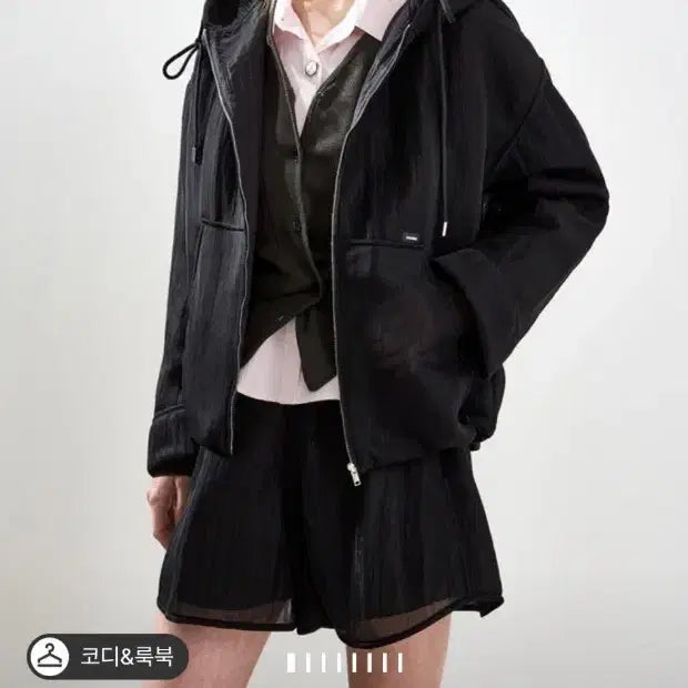 [BUNJANG] System Seer Hood Jumper (BK66) / 시스템 시어후드점퍼(BK66)