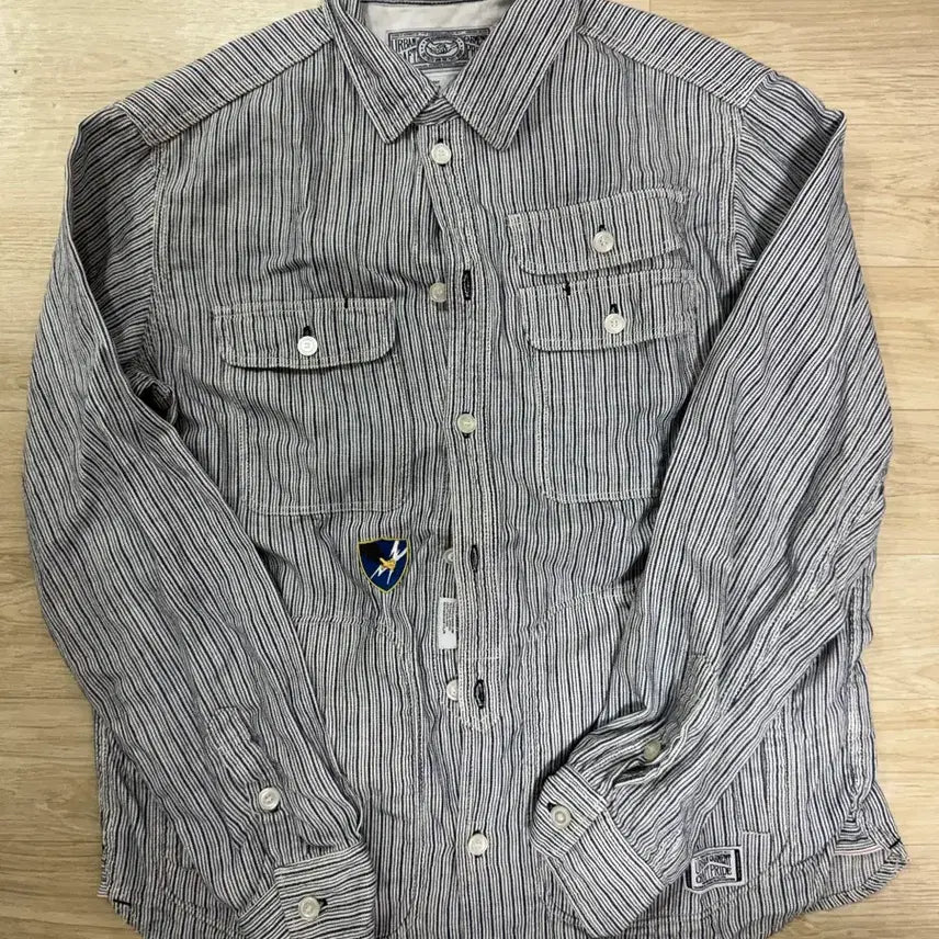 [BUNJANG] Neighborhood Wolves Stripe C-Shirt / [M] 네이버후드 WOLVES STRIPE /C-셔츠