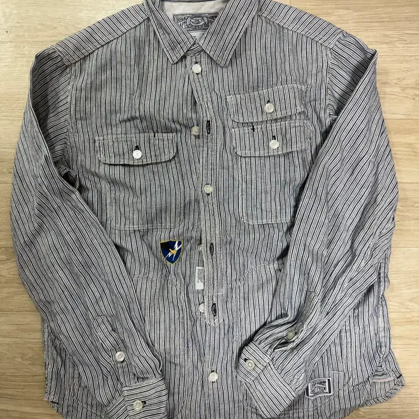 [BUNJANG] Neighborhood Wolves Stripe C-Shirt / [M] 네이버후드 WOLVES STRIPE /C-셔츠