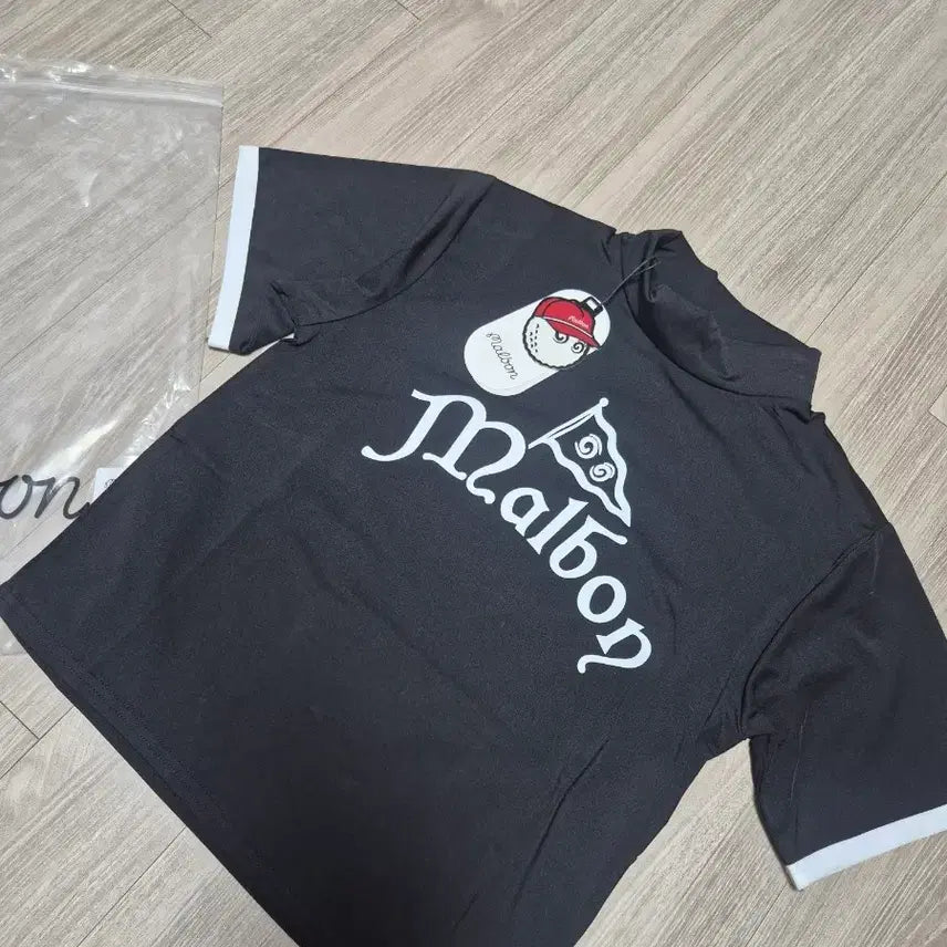 [BUNJANG] Malbon Women's Golf Half-Neck T-Shirt Black / 새상품)말본여성골프티셔츠 말본반목골프티