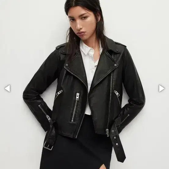 [BUNJANG] AllSaints BALFERN BIKER Leather Jacket Size 6 / [올세인츠] BALFERN BIKER(size 6)