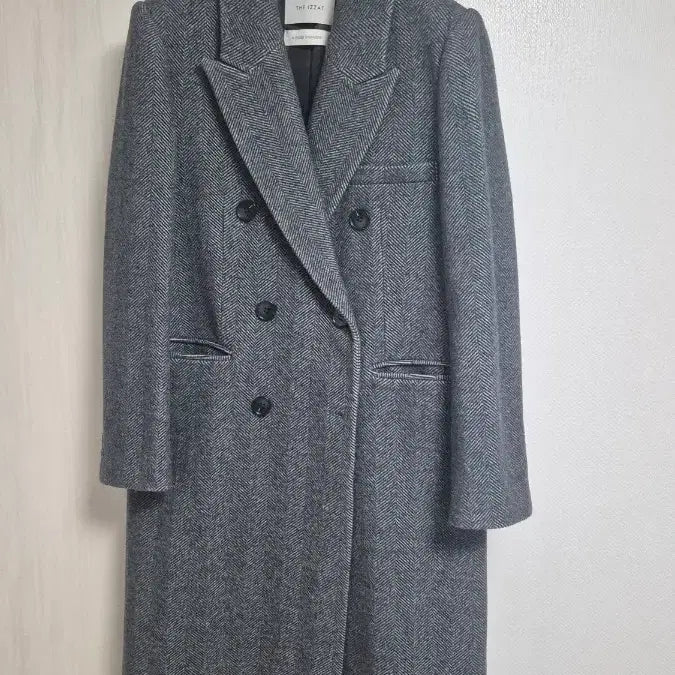 [BUNJANG] THE IZZAT Check Pattern Double Coat / 더 아이잗 체크 패턴 더블 코트