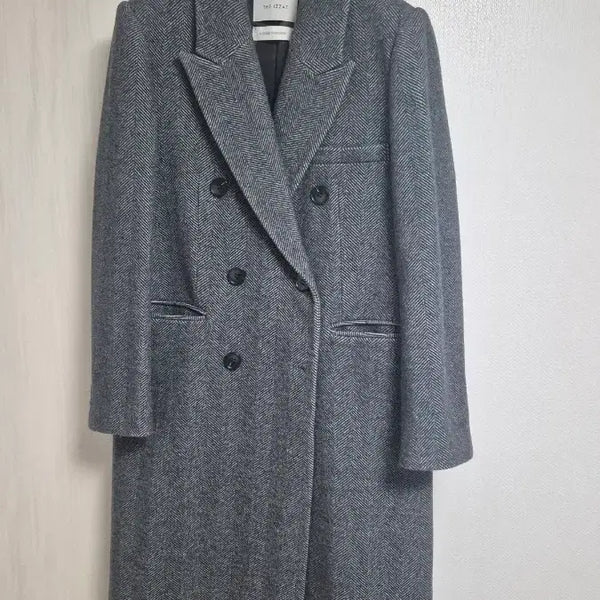 [BUNJANG] THE IZZAT Check Pattern Double Coat / 더 아이잗 체크 패턴 더블 코트