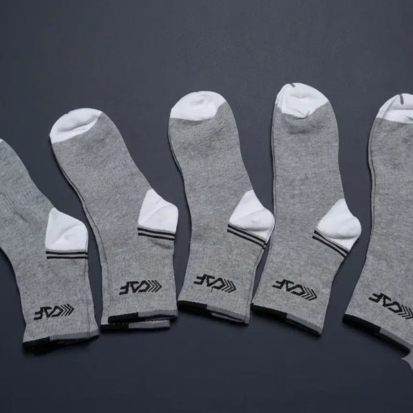 [BUNJANG] Lecaf Daily Mid-Calf Socks 10-Pair Set (Grey) / 르까프 데일리 중목 그레이 10켤레 무료배송