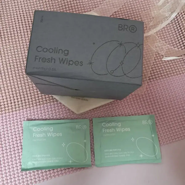 [BUNJANG] Brrr Cooling Fresh Tissues (28 pieces) / 브르르 쿨링 프레시 티슈
