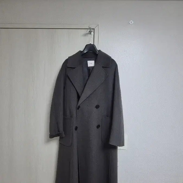 [BUNJANG] List Grey Long Coat / 리스트 그레이 롱코트