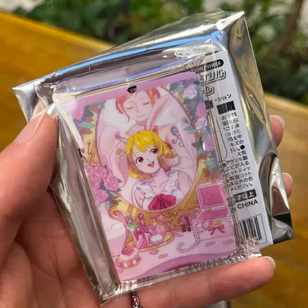 [BUNJANG] One Piece Straw Hat Store Acrylic Bag Charm (Carrot, Nami) / [교환/판매]원피스 무기와라 스토어 아크릴 백 참(캐럿 나미)