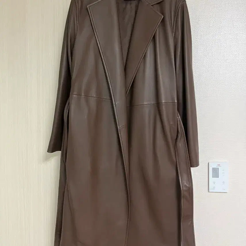 [BUNJANG] Joseph Lambskin Long Coat / 조셉 JOSEPH 양가죽 롱 코트