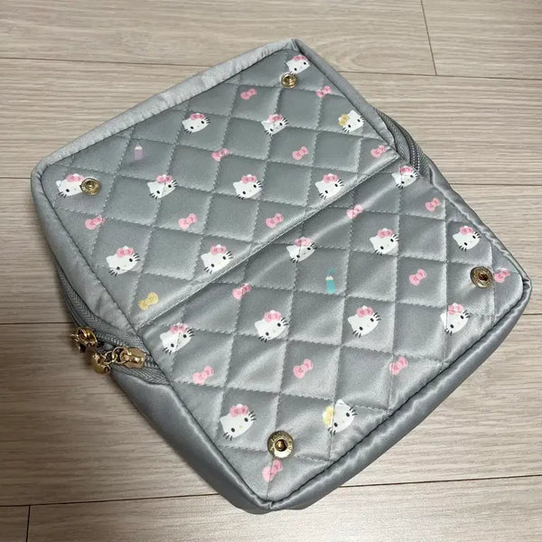 [BUNJANG] Sanrio Hello Kitty Standing Stationery Pouch / 산리오 키티 스탠딩 문구 파우치 문구 케이스 그레이