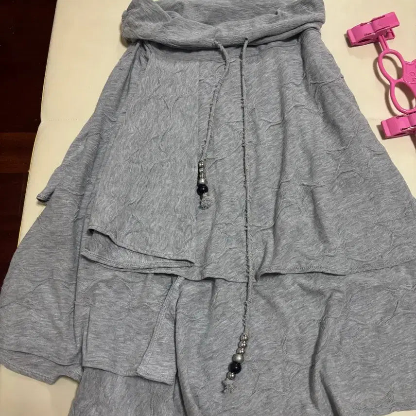 [BUNJANG] HUGEYOURSKIN Long Skirt Gray Star / 허그유어스킨 택ㅇ 새상품 롱스커트 회색 별