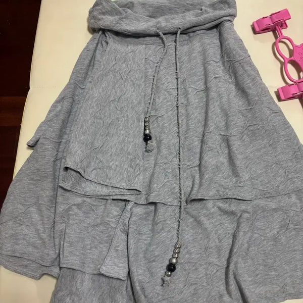 [BUNJANG] HUGEYOURSKIN Long Skirt Gray Star / 허그유어스킨 택ㅇ 새상품 롱스커트 회색 별