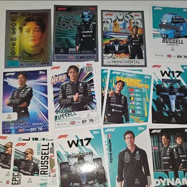 [BUNJANG] Topspin Mercedes George Russell Toto Bundle Set / 26F1탑스 메르세데스 조지 러셀 토토 일괄판매