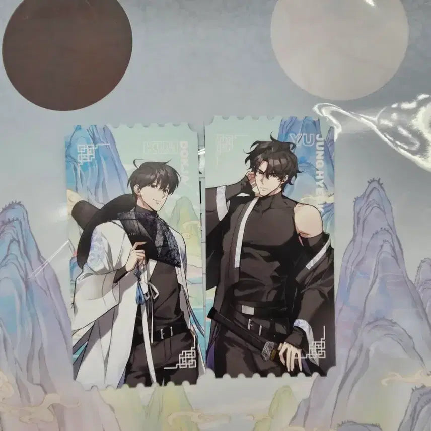 [BUNJANG] Omniscient Reader's Viewpoint Popup Store Pre-order Exclusive Kim Dokja & Yoo Joonghyuk Tickets (2 Types Bundle Set) / 전독시 팝업 사전예약 특전 김독자 유중혁 티켓 2종 일괄
