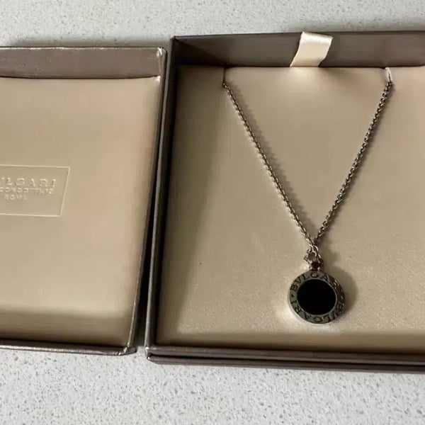 [BUNJANG] Bvlgari Save the Children Necklace Silver 925 Onyx Ruby / 불가리 세이브 더 칠드런 목걸이
