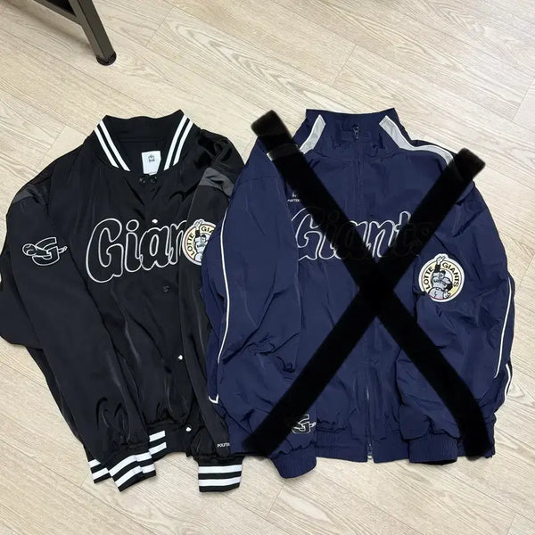 [BUNJANG] Lotte Giants x Poler Stadium Jumper Black / [XXL110]급처)롯데자이언츠x폴리테루 스타디움 점퍼 블랙 판매
