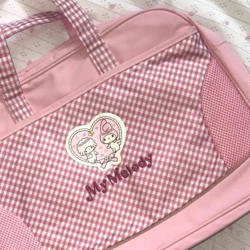 [BUNJANG] Sanrio My Melody 2007 Strawberry Milk Shoulder Bag / 고전 2007 마이멜로디 딸기우유 숄더백