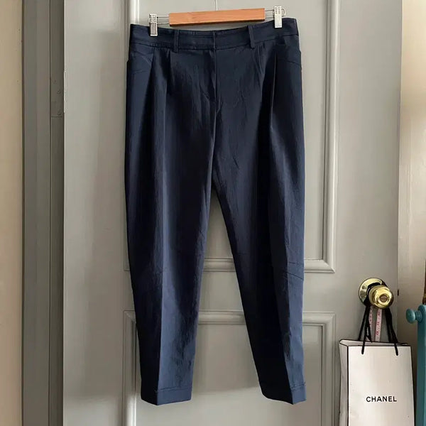 [BUNJANG] TIME Navy Elastic Waistband Slacks Pants Size 64-94 / TIME 타임 팬츠 호칭 64-94 사이즈