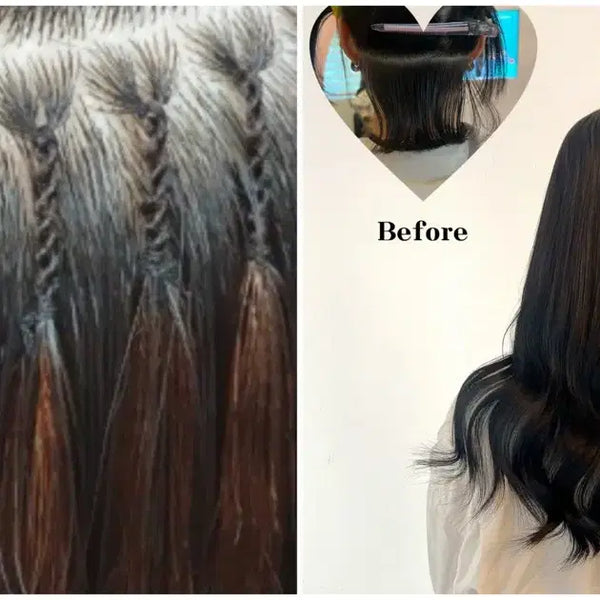 [BUNJANG] Hair Extensions Touch-up Unlimited Volume 18"-20" / 붙임머리 리터치 숱무제한8.9만-연남붙임머리