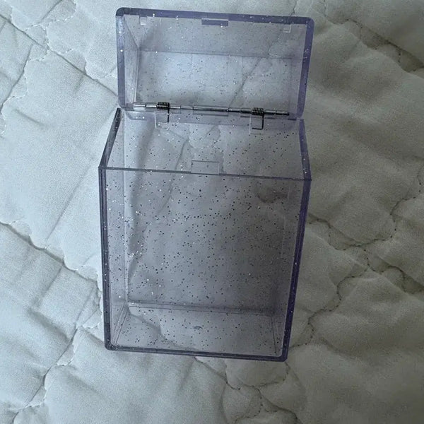 [BUNJANG] Transparent Glitter Storage Case Photocard Holder / 투명 글리터 수납 케이스 포카보관함