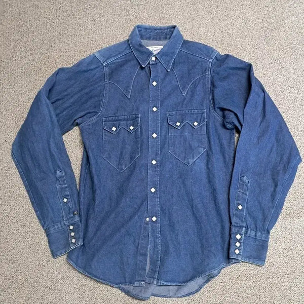 [BUNJANG] Western Denim Shirt / 락마운트 웨스턴 데님셔츠 0034