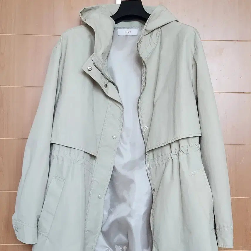 [BUNJANG] List String Hood Jumper 55 Light Beige / (새상품) 리스트 스트링 후드 점퍼 55