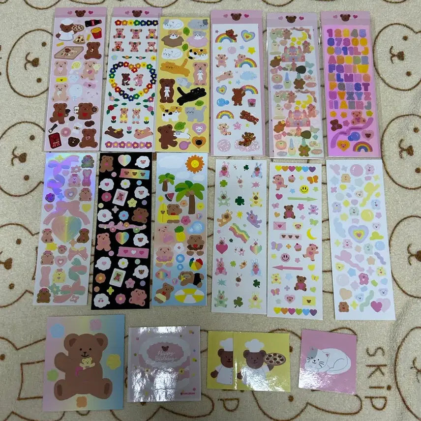 [BUNJANG] Jekibear Seal Sticker Bundle Set / 제키베어 씰스티커 일괄 판매합니다