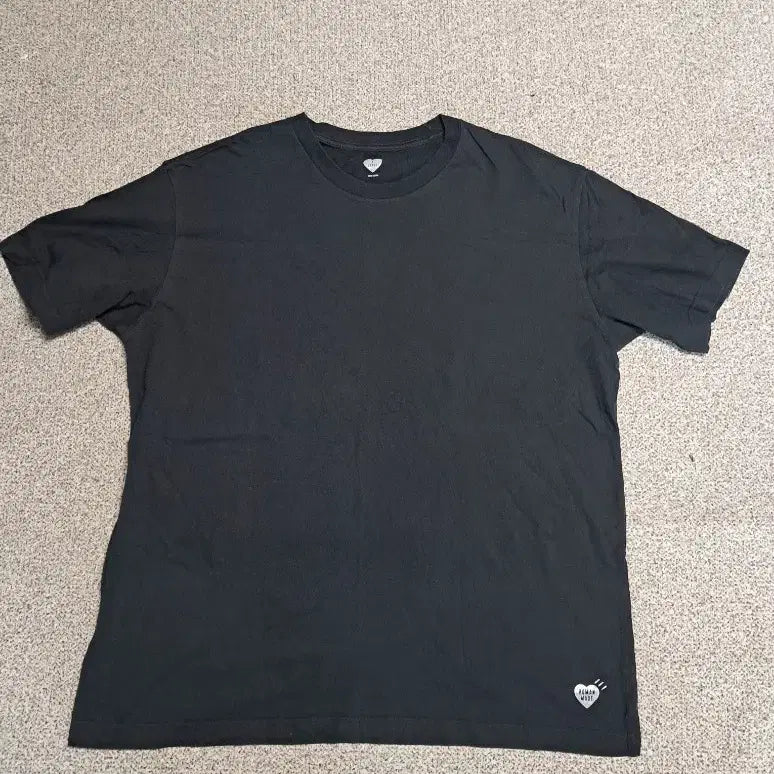 [BUNJANG] Human Made Basic T-Shirt Black / 휴먼메이드 기본 반팔티0035