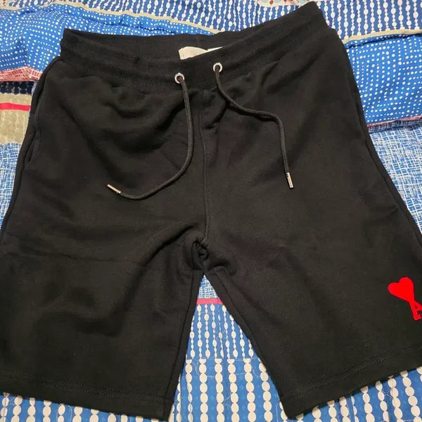 [BUNJANG] AMI Heart Logo Shorts Black L / 아미 하트 로고 반바지 블랙L