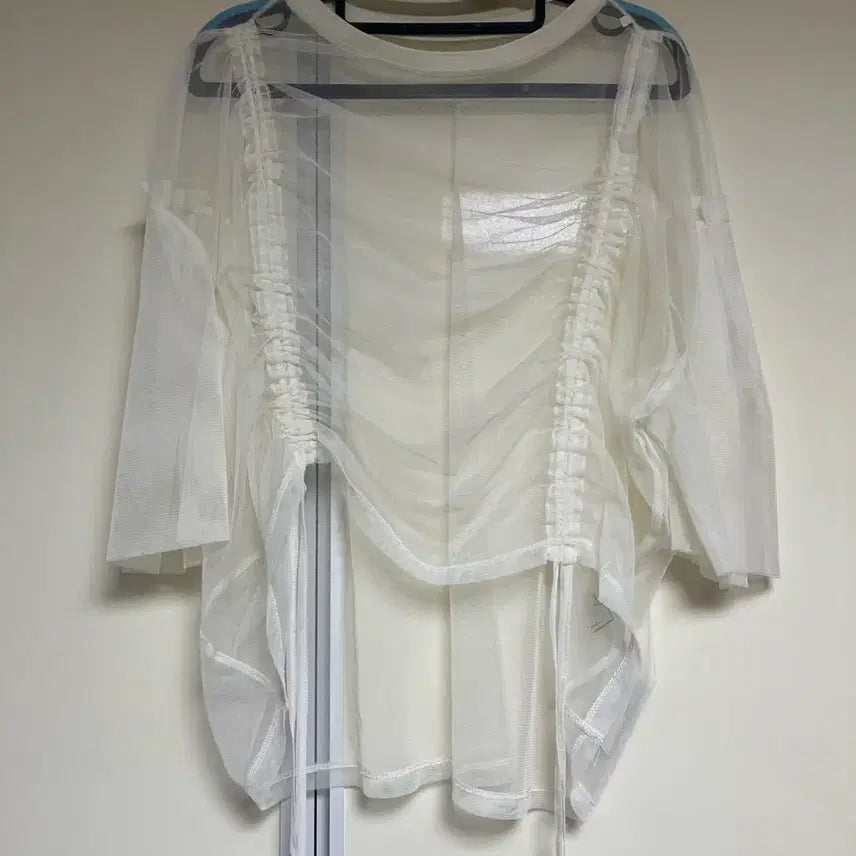 [BUNJANG] Niko and... See-through Shirring Layered Blouse / Niko and 시스루 셔링 레이어드