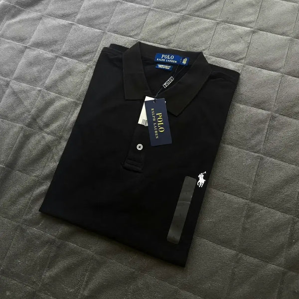 [BUNJANG] Polo Ralph Lauren Custom Slim Fit Short Sleeve Polo T-Shirt - Black (L) / 폴로 랄프로렌 카라티 반팔 티셔츠 L사이즈 커스텀슬림핏