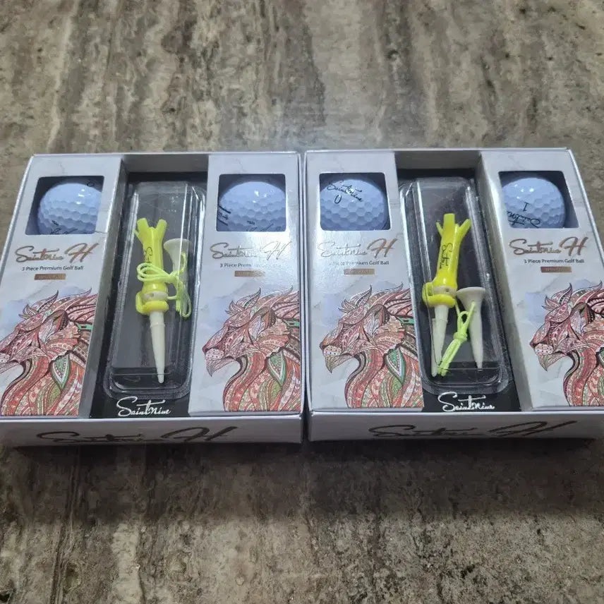 [BUNJANG] Park Min-ji Signed Saintnine H Golf Balls 6-Ball Tee Set / 박민지 싸인볼 세인트나인 H 골프공 6구 티세트