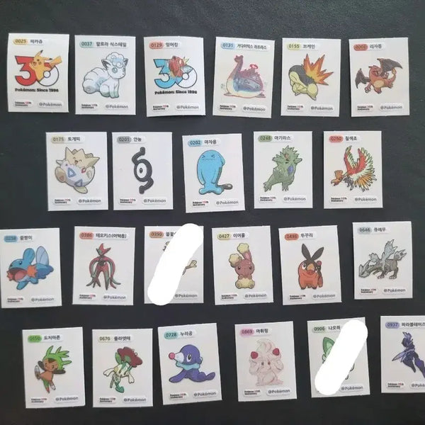 [BUNJANG] Pokemon 30th Anniversary Sticker Collection / 포켓몬 30주년 기념 띠부씰 큐레뮤
