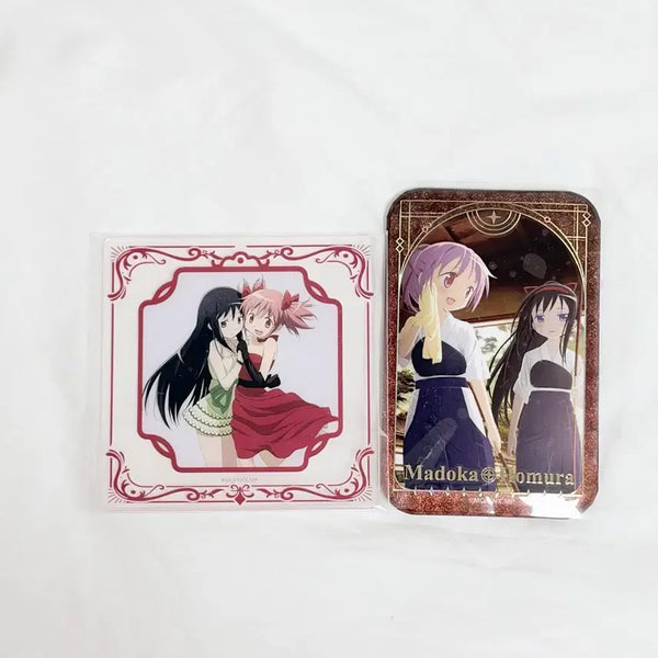[BUNJANG] Puella Magi Madoka Magica Homura Madoka Can Badge + Acrylic Bundle Set / 마마마 마법소녀 마도카 호무라 캔뱃지+아크릴