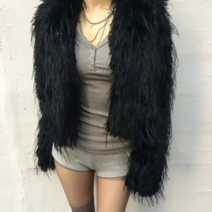 [BUNJANG] Furry Jacket / 헤어리 퍼자켓