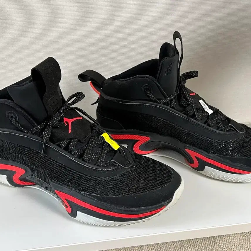 [BUNJANG] Nike Air Jordan 36 Black Red Basketball Shoes US 13 / (310)나이키 에어 조던 36 블랙 레드 농구화 us13