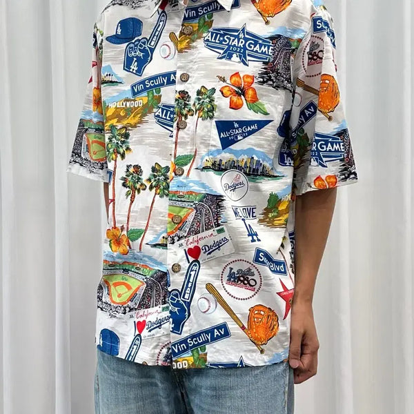 [BUNJANG] Reyn Spooner Baseball Hawaiian Shirt L / [L]레인스푸너 베이스볼 하와이안 셔츠