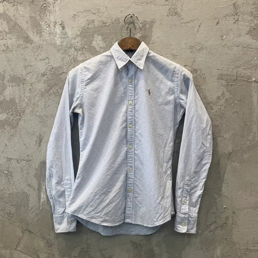 [BUNJANG] Polo Ralph Lauren Women's Striped Shirt Size 2 / (44~마른55)폴로 랄프로렌 여성 스트라이프 셔츠
