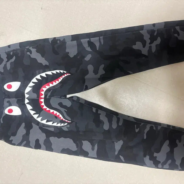 [BUNJANG] BAPE Shark Camo Jogger Sweatpants / 베이프 샤크 카모 조거 스웻 팬츠