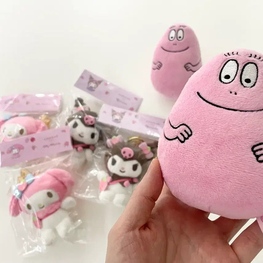 [BUNJANG] Sanrio My Melody & Kuromi / Barbapapa Keychain Set / [새제품]총6개 산리오 마이멜로디&쿠루미/바바파파 키링