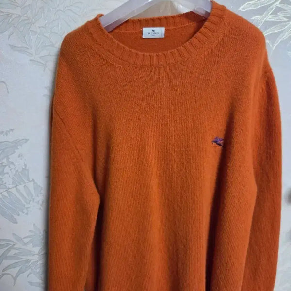 [BUNJANG] Etro Orange Knit Sweater / 에트로 오렌지색 니트