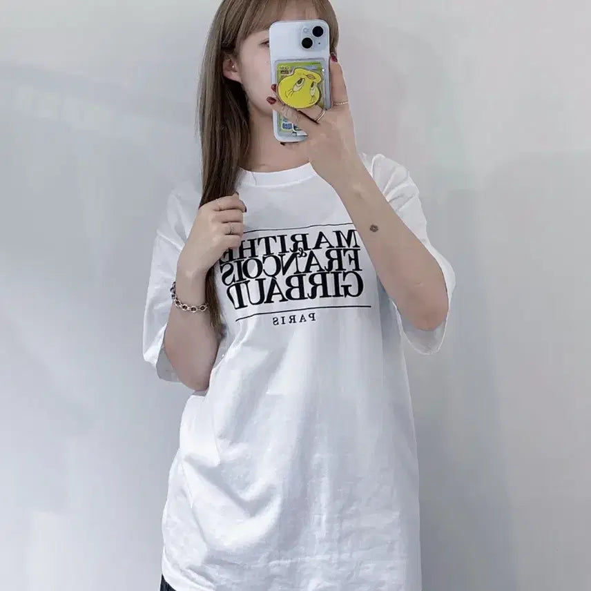 [BUNJANG] Marithe Francois Girbaud White Big Logo T-shirt XL / 마리떼프랑소와저버 화이트 빅로고 반팔