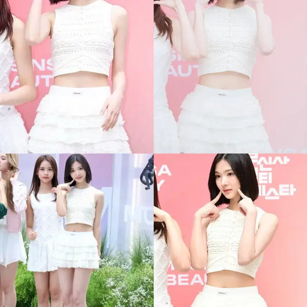 [BUNJANG] Rosy Franz Ruffle Mini Skirt / 로제프란츠 캉캉 미니스커트