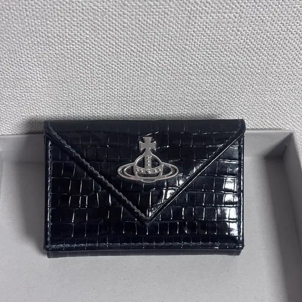 [BUNJANG] Vivienne Westwood Black Crocodile Wallet / 비비안웨스트우드 블랙 크로커다일 지갑