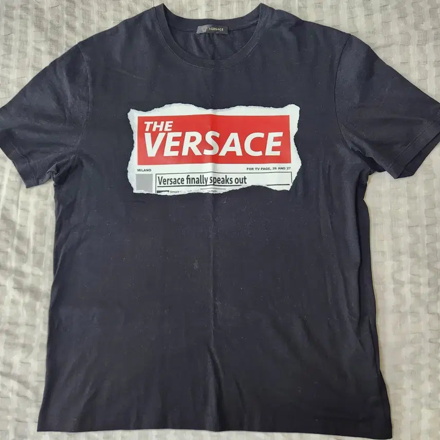 [BUNJANG] Versace Logo Short Sleeve T-Shirt / 베르사체 반팔티