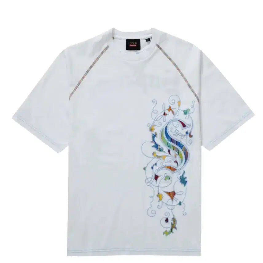 [BUNJANG] Supreme x Kuji Raglan Short Sleeve White T-Shirt (Size L) / (L)슈프림 x 쿠지 래글런 숏 슬리브 화이트 23SS