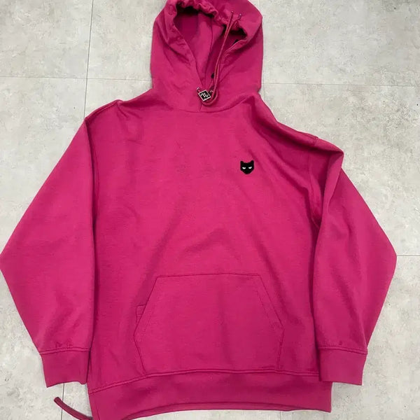 [BUNJANG] ZZERO Songzio Cat Embroidery Hoodie L Size / (정품) ZZERO 송지오 songzio 고양이 후드티 L사이즈 새제품 급처