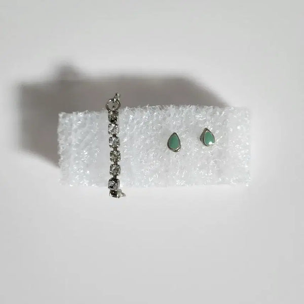 [BUNJANG] PopiPapper Early Accessories Cubic Bracelet Waterdrop Earrings / 포피파커 초기 악세사리