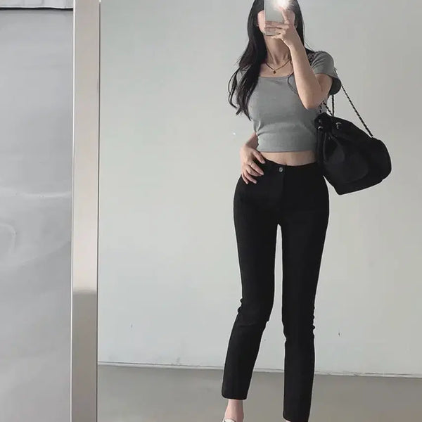 [BUNJANG] GoGoSing Black Denim Pants Size S / 고고싱 블랙 데님 팬츠